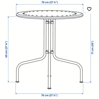 Mesa LACKO jardín