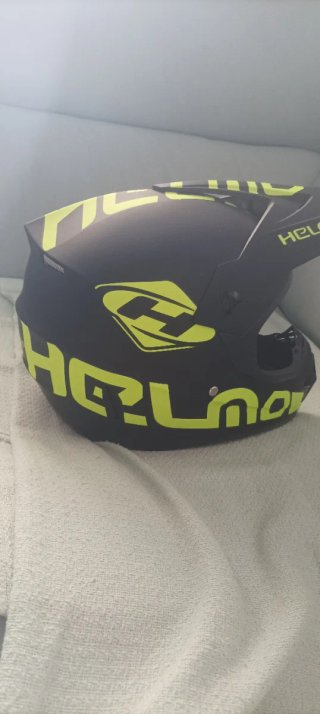 Casco Motocross Infantil Negro/Amarillo