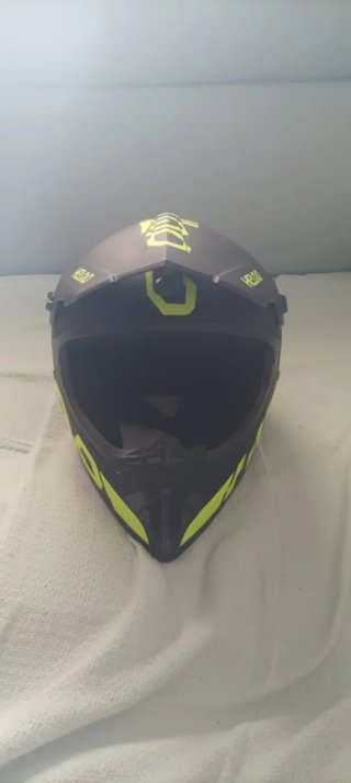 Casco Motocross Infantil Negro/Amarillo