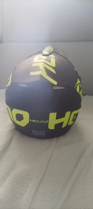 Casco Motocross Infantil Negro/Amarillo