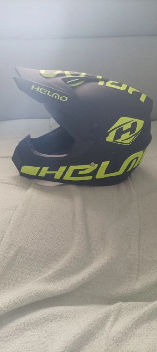 Casco Motocross Infantil Negro/Amarillo