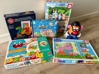 Lote 5 juegos educativos y juguete +3 años
