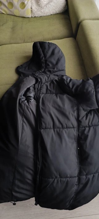 Plumífero Negro Pull&Bear Talla S