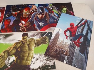 Lote Cuadros PVC Superhéroes Marvel y DC