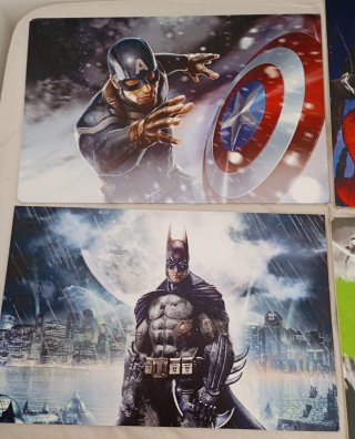 Lote Cuadros PVC Superhéroes Marvel y DC