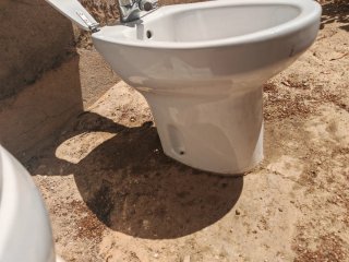 Bidé blanco cerámica