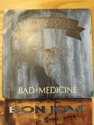 LOTE 8 SINGLES BON JOVI VINILO 7" HARD ROCK AOR