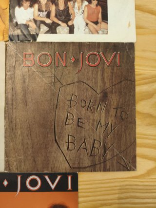 LOTE 8 SINGLES BON JOVI VINILO 7" HARD ROCK AOR