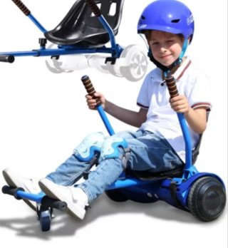 Hoverboard convertible en Kart Eléctrico Azul