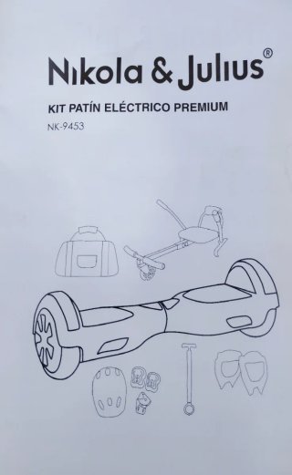 Hoverboard convertible en Kart Eléctrico Azul