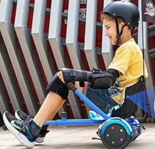 Hoverboard convertible en Kart Eléctrico Azul
