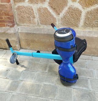 Hoverboard convertible en Kart Eléctrico Azul