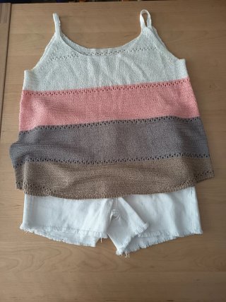 Lote 2 tops y short blanco