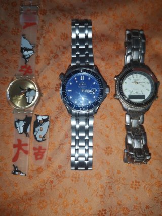 Lote 3 relojes automático y cuarzo