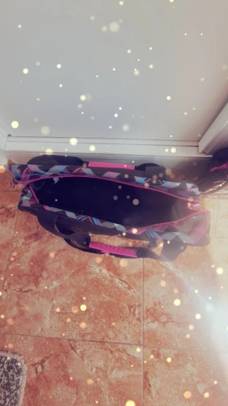 Bonitos bolsos para niña negro y rosa nuevos