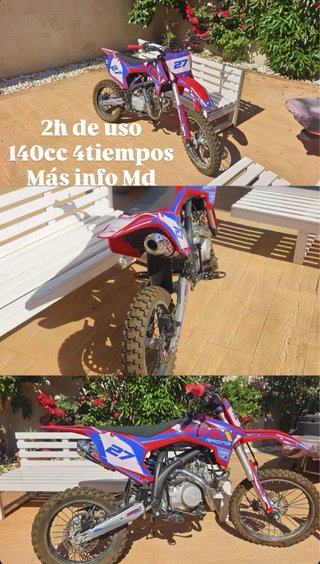 Moto Cross 140cc 4T - 2h uso