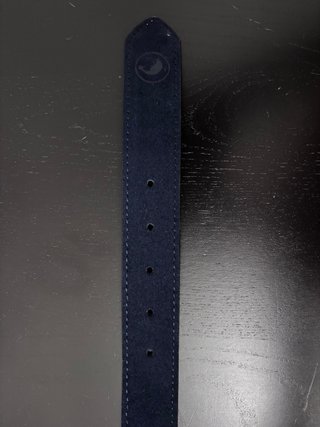 Cinturón El Ganso Ante Azul Marino T100