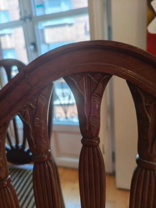 Sillas vintage con tapizado de terciopelo original