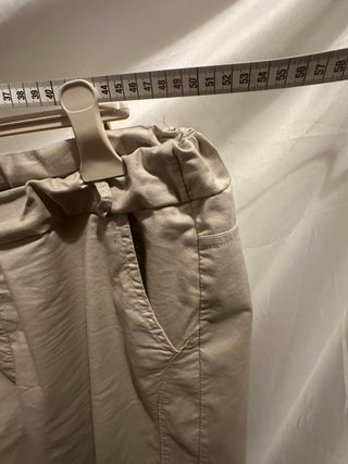 Pantaloni curvy beige