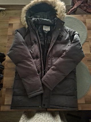 Parka SIKSLIK Negra/Gris Talla S