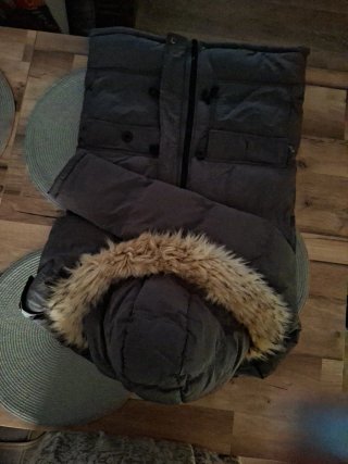Parka SIKSLIK Negra/Gris Talla S