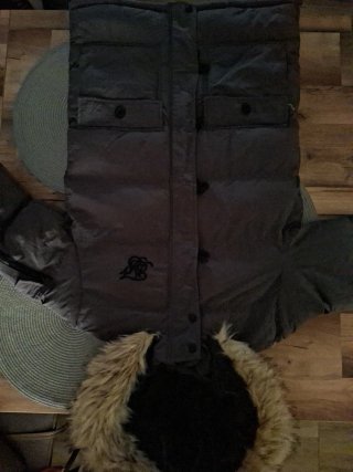 Parka SIKSLIK Negra/Gris Talla S