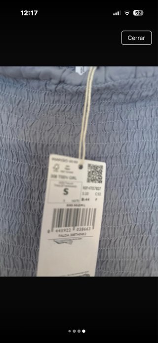 Falda Mango gris talla S