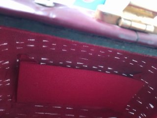 Bolso Cesta Vintage Piel Burdeos