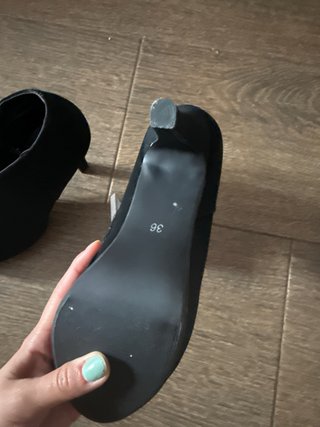 Botines negros NUEVOS tacón plataforma talla 36