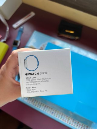 Apple Watch Sport 38mm Azul/Plata