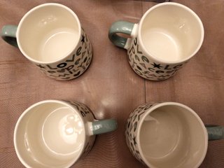 Lote 4 tazas Love & Peace