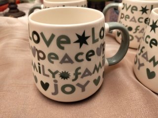 Lote 4 tazas Love & Peace