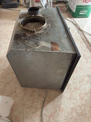 Casete chimenea leña hierro fundido
