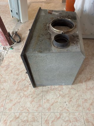 Casete chimenea leña hierro fundido