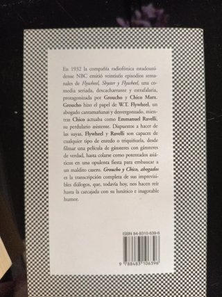 Lote libro hermanos marx