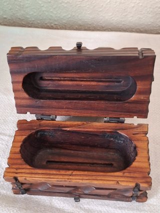 Caja joyero madera vintage