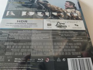 Corazones de Acero. Steelbook. 4K UHD y Blu-ray.