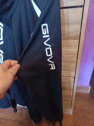 Chándal Givova Negro/Blanco Talla XL
