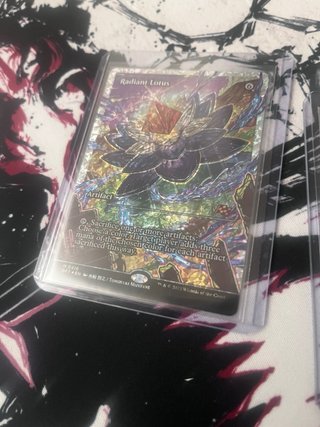 2 Cartas Magic Radiant Lotus Fract y Elspelt holo