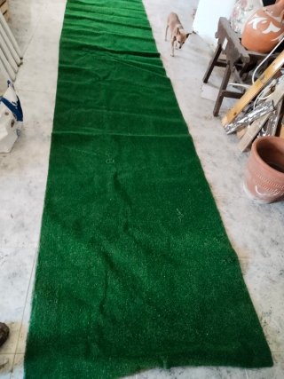 Césped artificial verde