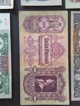 Lote de Billetes Húngaros Antiguos