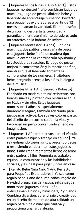 Juguete Montessori 1-3 Años Niños Educativo