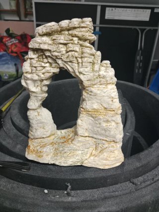 Decoración Acuario Roca Puente