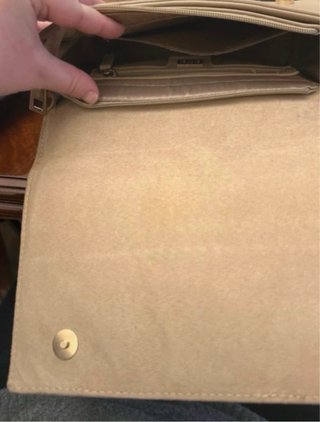 Bolso tejido beige