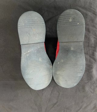 Zapatos Oxford Ante Rojo
