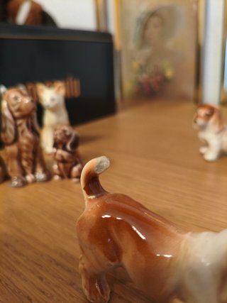 Figuras cerámica perros y gatos
