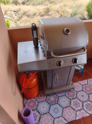 Barbacoa de gas de acero inoxidable