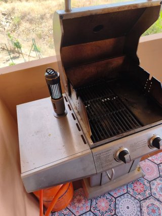Barbacoa de gas de acero inoxidable