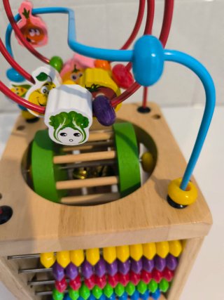 Gioco educativo cubo multiattività in legno