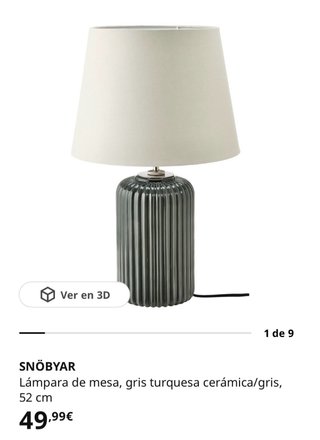 Lámpara de mesa SNOBYAR IKEA